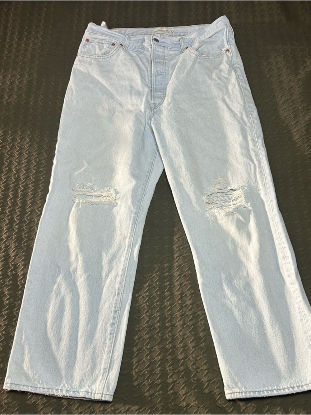 Levi's Ribcage Straight Ankle High Rise jeans 32 light wash